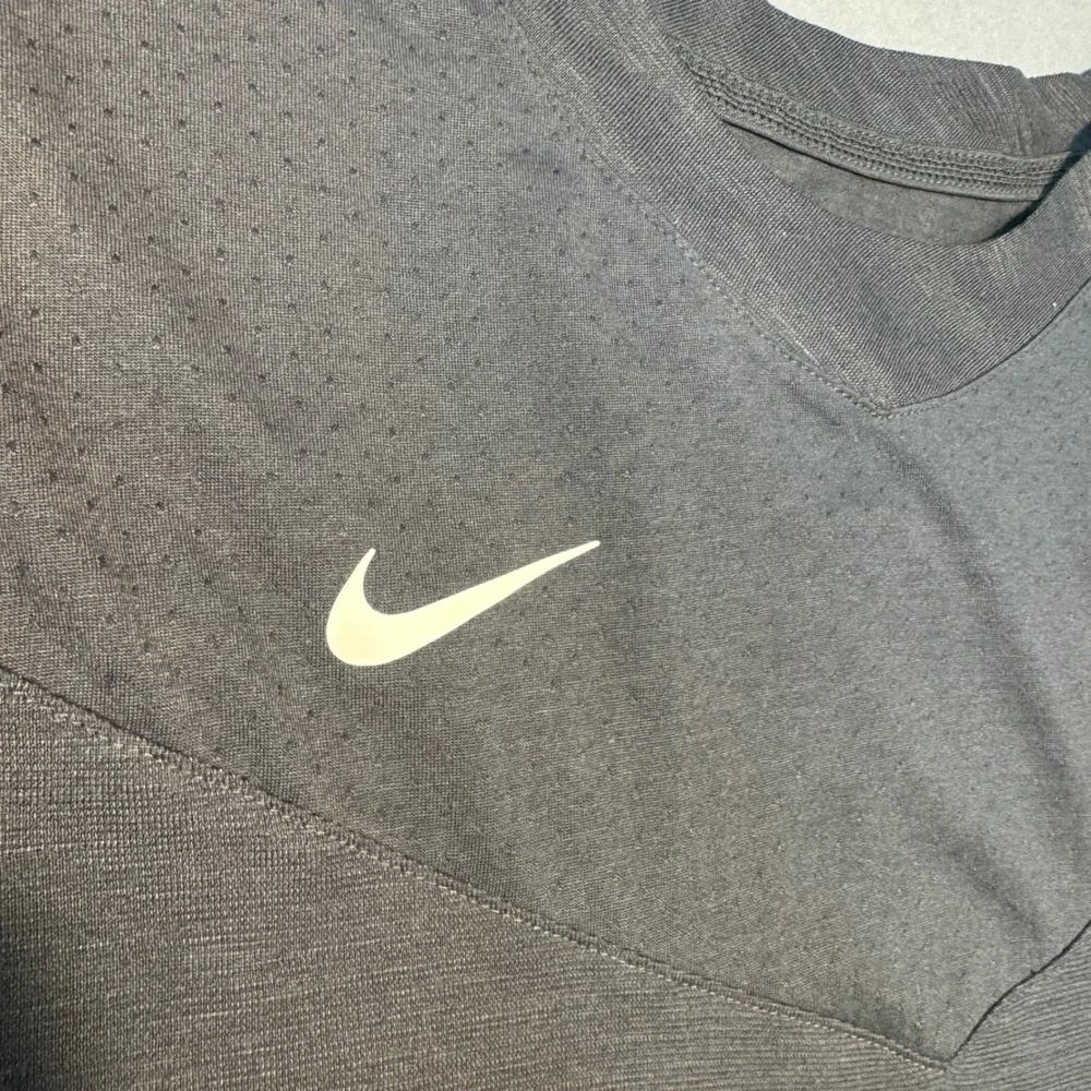 Nike Liberty University Flames Dri-FIT Long Sleeve Training Top Gray Mens XL